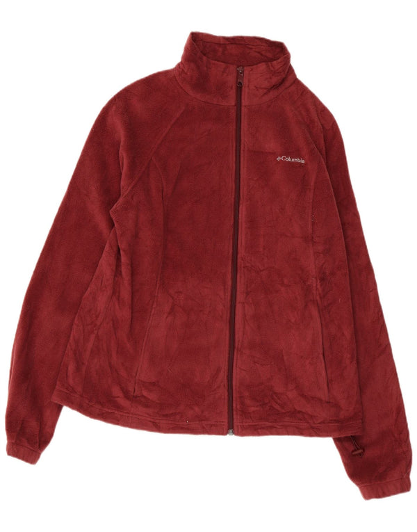 Damska kurtka polarowa COLUMBIA UK 18 XL Burgundowy poliester