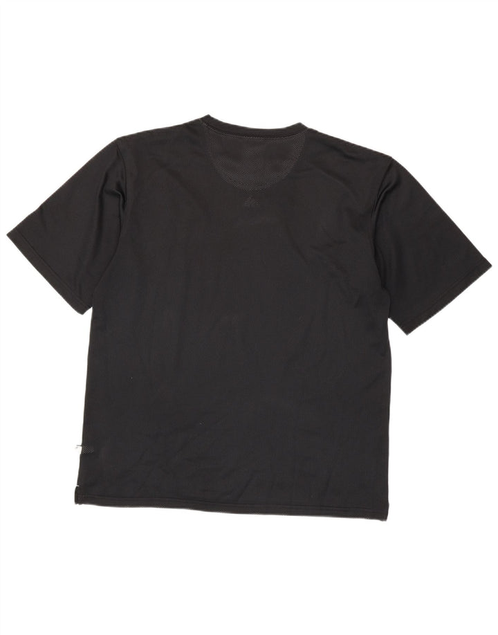 Adidas Męski T-shirt Top Mały Czarny Poliester