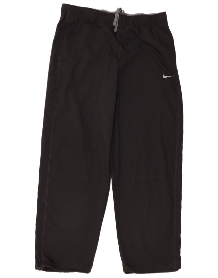 Męskie spodnie dresowe Nike Dri Fit, duże, czarne, poliestrowe