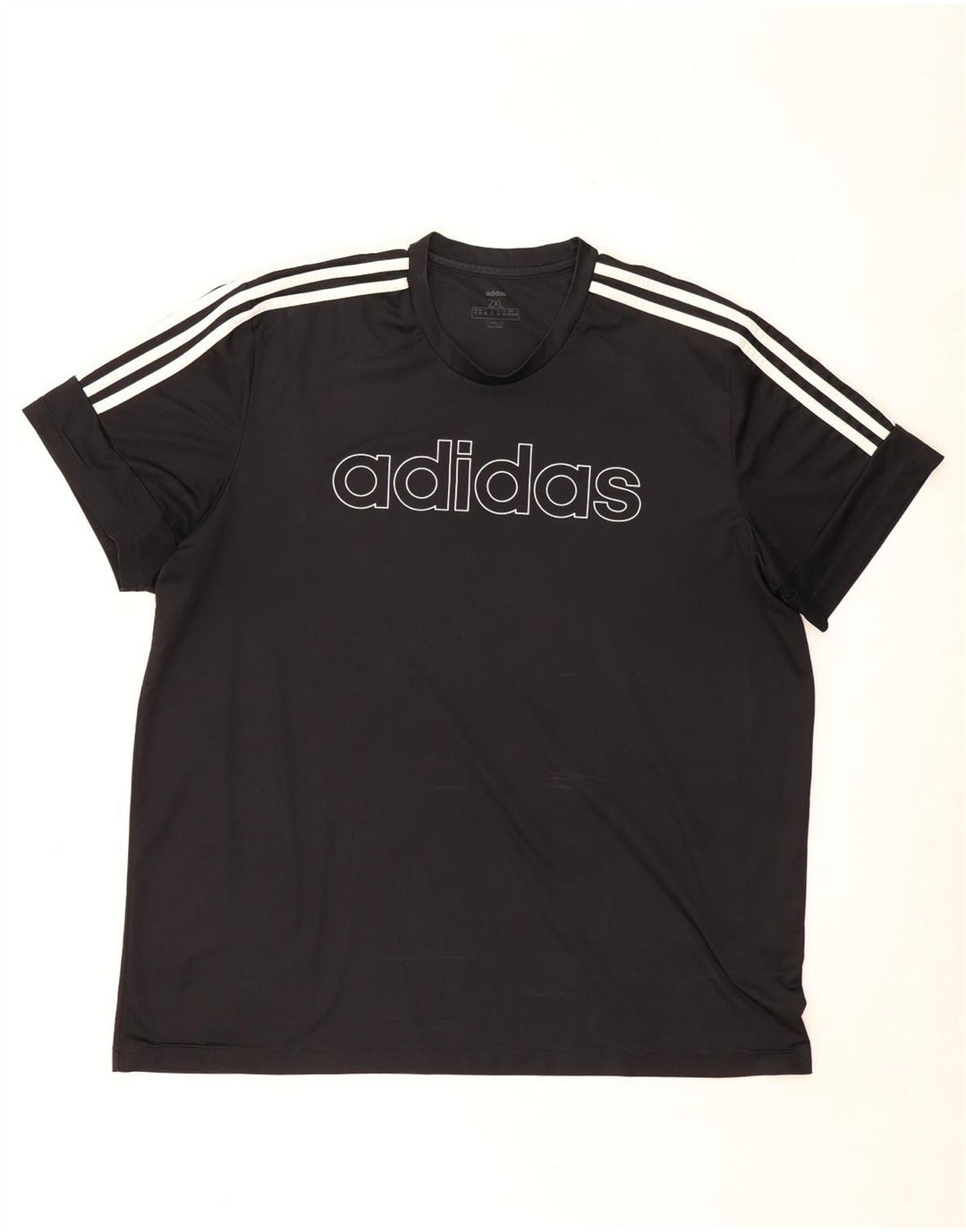 Adidas Męska koszulka Climalite Graphic Top 2XL Czarny poliester
