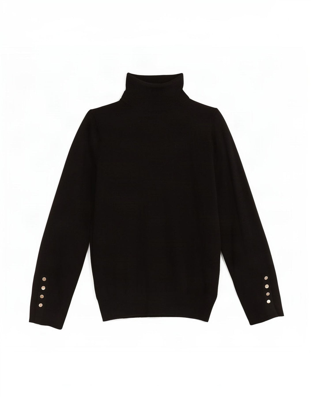 Sweter damski Zara z golfem UK 10, mały, czarny