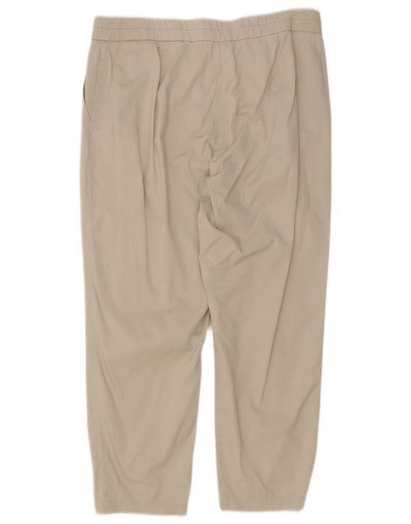 Spodnie Marks & Spencer Damskie Straight Capri UK 12 Medium W30 L22 Beżowe