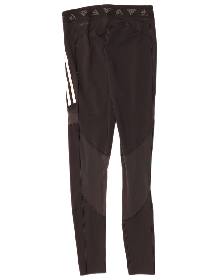 Damskie legginsy ADIDAS Aeroready Graphic UK 12, średnie czarne