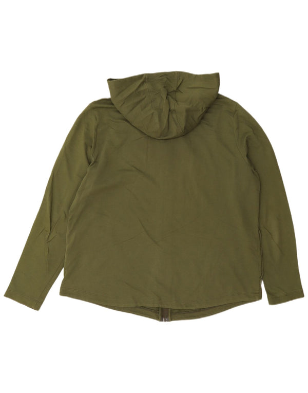 Marks & Spencer Damski sweter z kapturem o regularnym kroju, UK 16 Lagre, bawełna khaki
