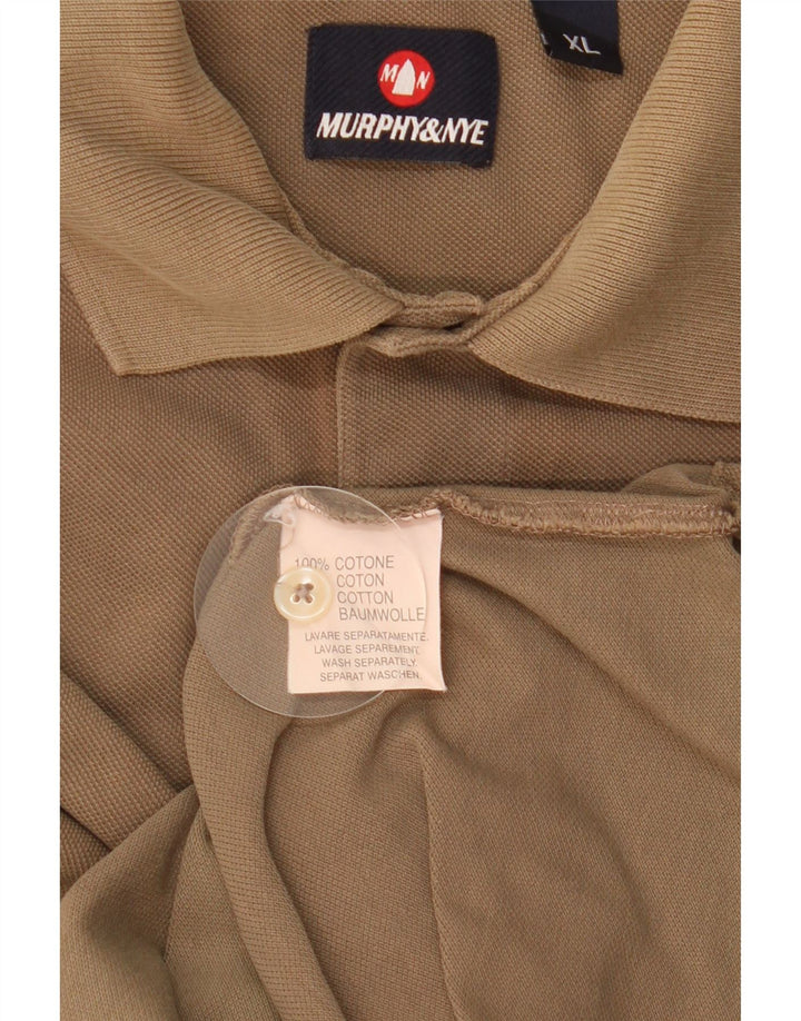 Męska koszulka polo MURPHY & NYE XL, bawełniana khaki