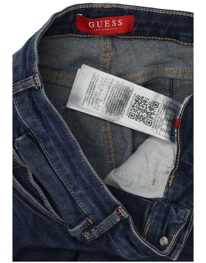 Damskie jeansy skinny GUESS W29 L28 Granatowe, bawełniane