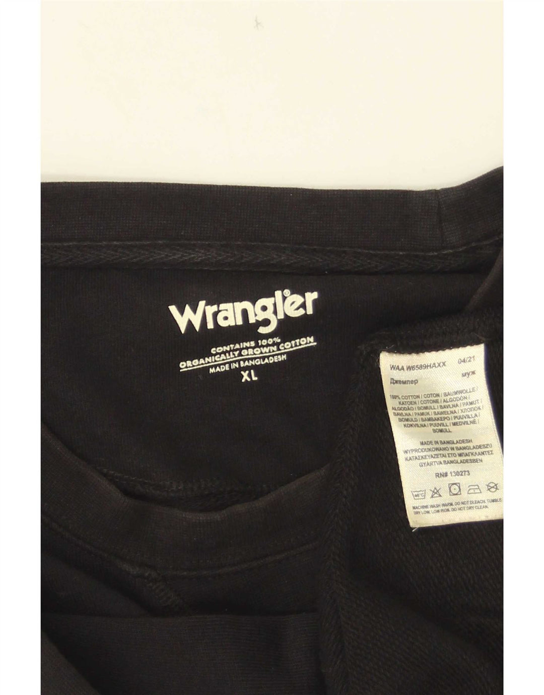 Bluza męska Wrangler XL, czarna, bawełniana