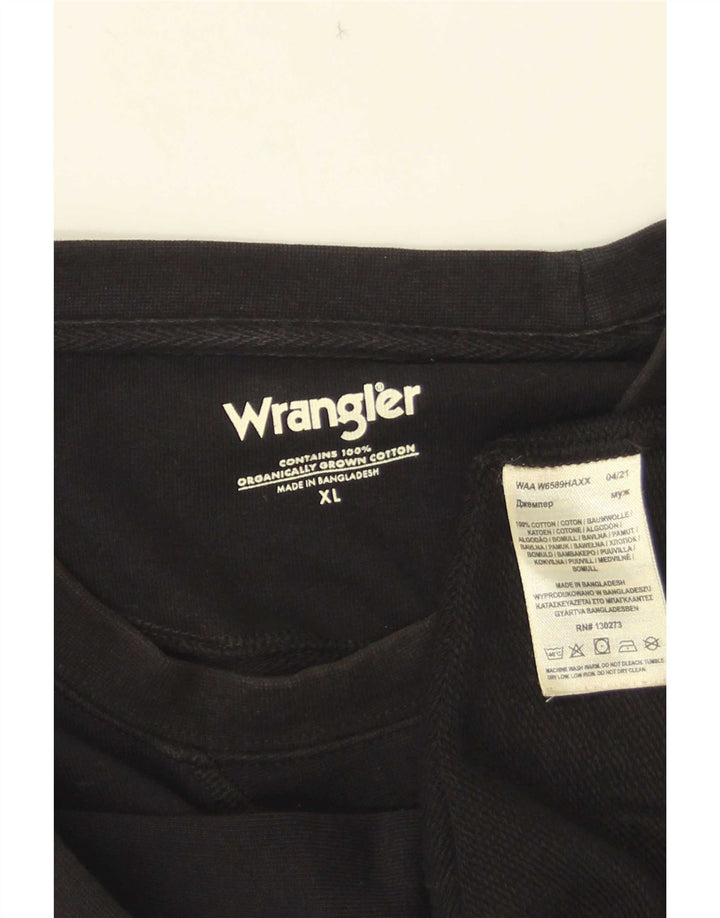 Bluza męska Wrangler XL, czarna, bawełniana