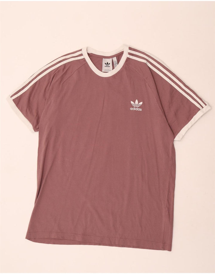Adidas Męski T-shirt Top XL Różowy