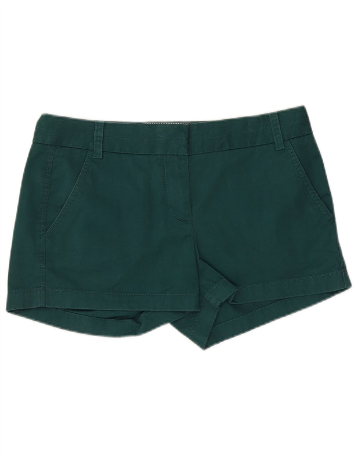 Damskie spodenki chino J. CREW US 4 małe W32, zielone, bawełniane