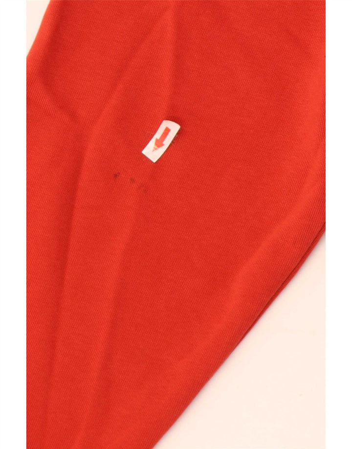 Zara Męski sweter z kapturem i zamkiem błyskawicznym, mały, czerwony, bawełniany