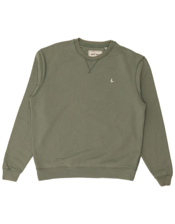 JACK WILLS Męski sweter, bluza, średnia, bawełniana khaki