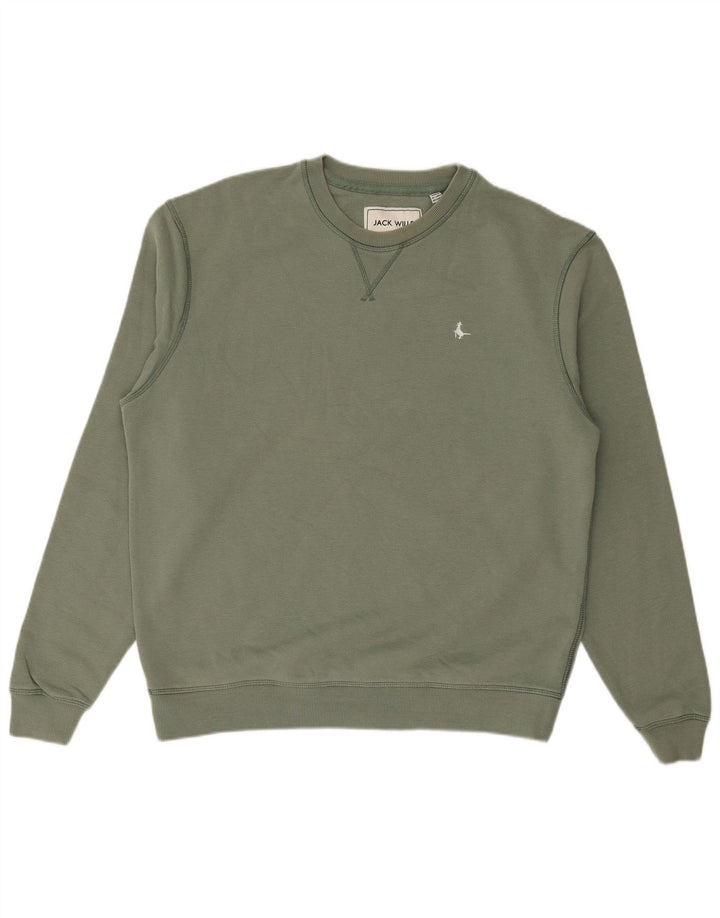 JACK WILLS Męski sweter, bluza, średnia, bawełniana khaki