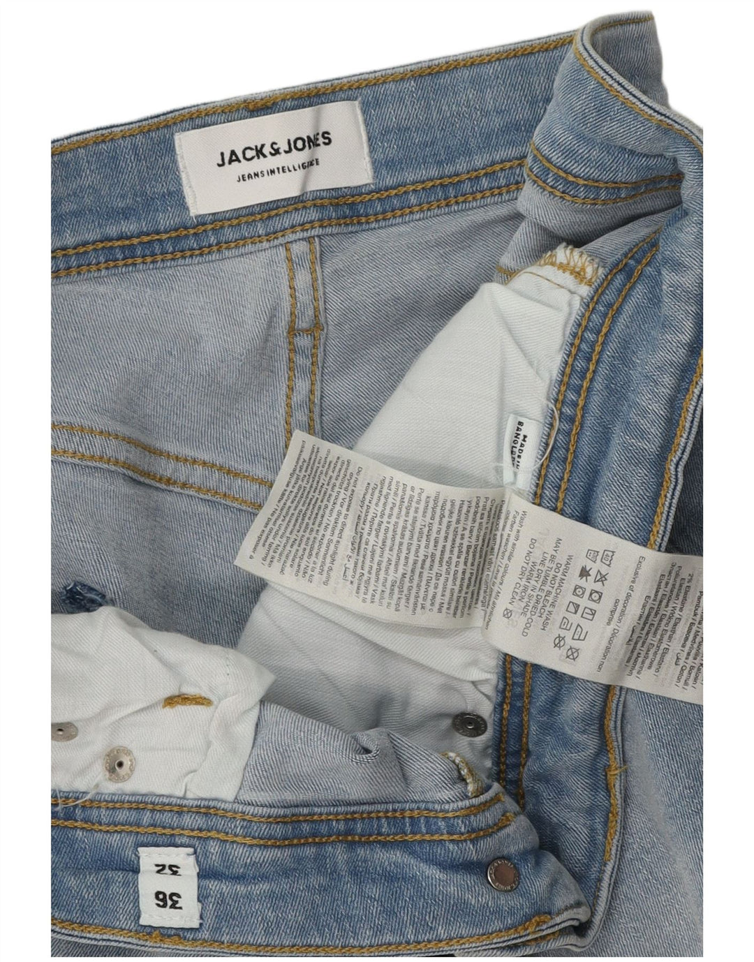 Męskie jeansy Jack & Jones GLENN Slim W36 L32 Niebieska bawełna