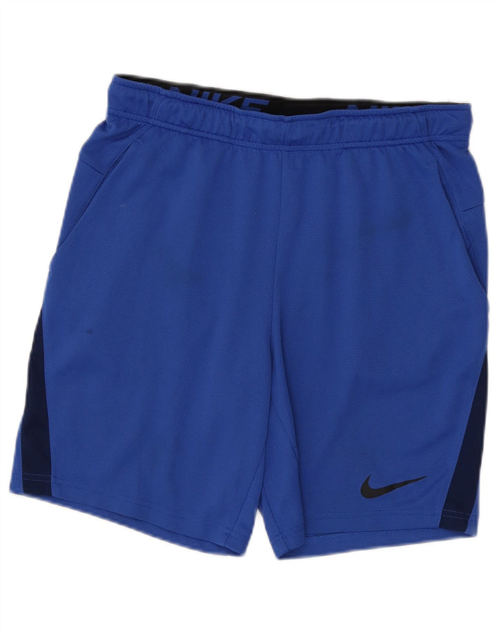 Męskie spodenki sportowe Nike Dri Fit, poliestrowe, w kolorze średnioniebieskim