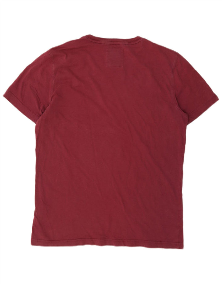 T-shirt męski Crew Clothing Top, średnia bordowa bawełna