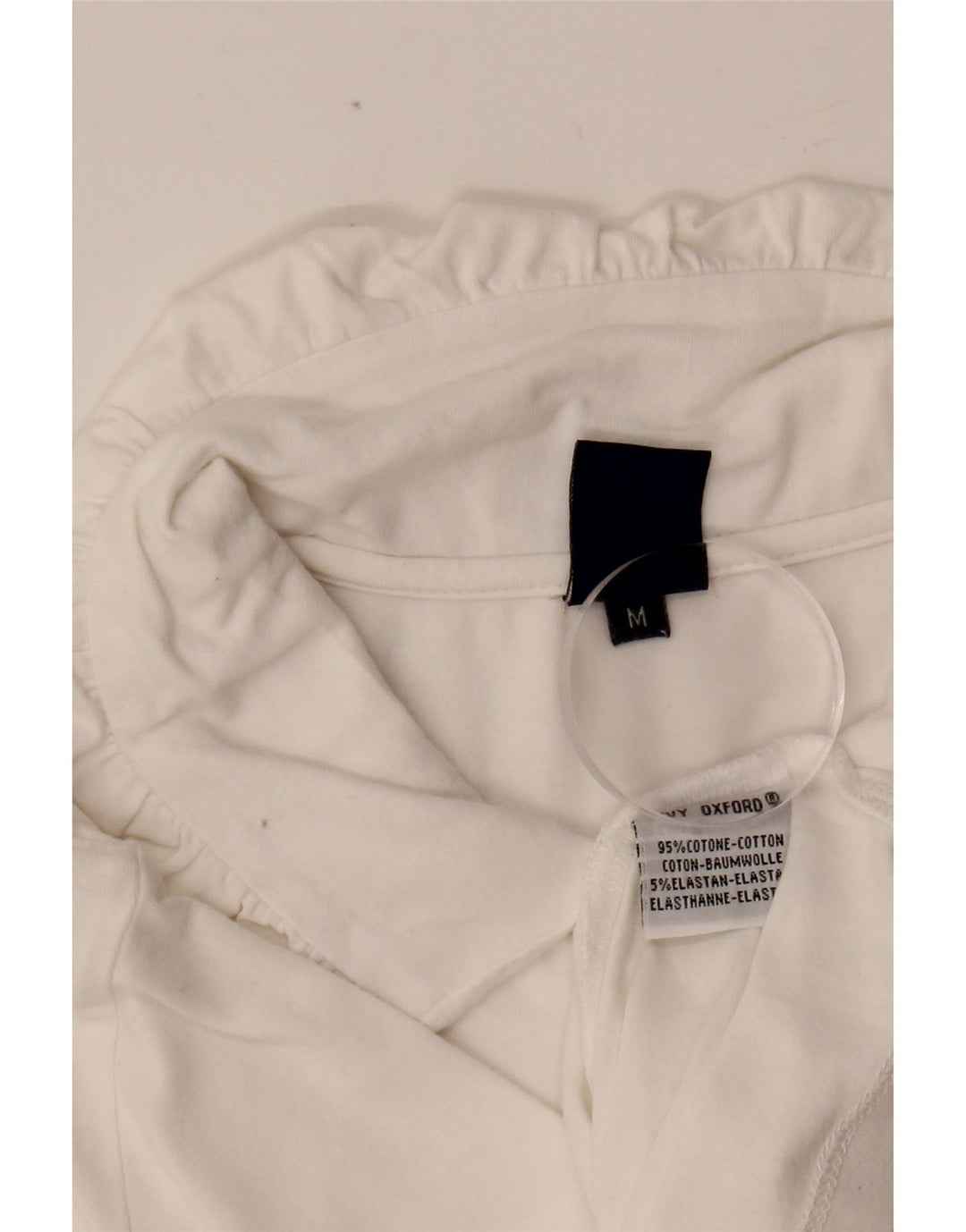 Damska koszulka polo IVY OXFORD UK 12, średnia biała bawełna