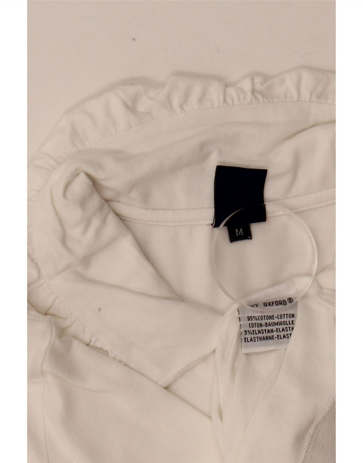 Damska koszulka polo IVY OXFORD UK 12, średnia biała bawełna