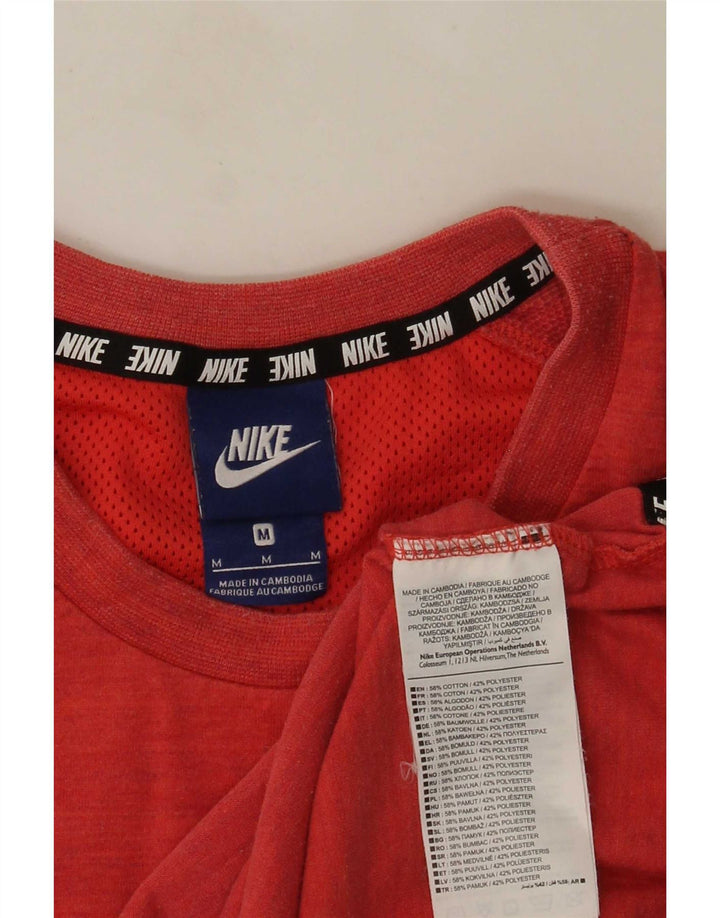 T-shirt męski Nike, bawełniany, w średnie czerwone paski