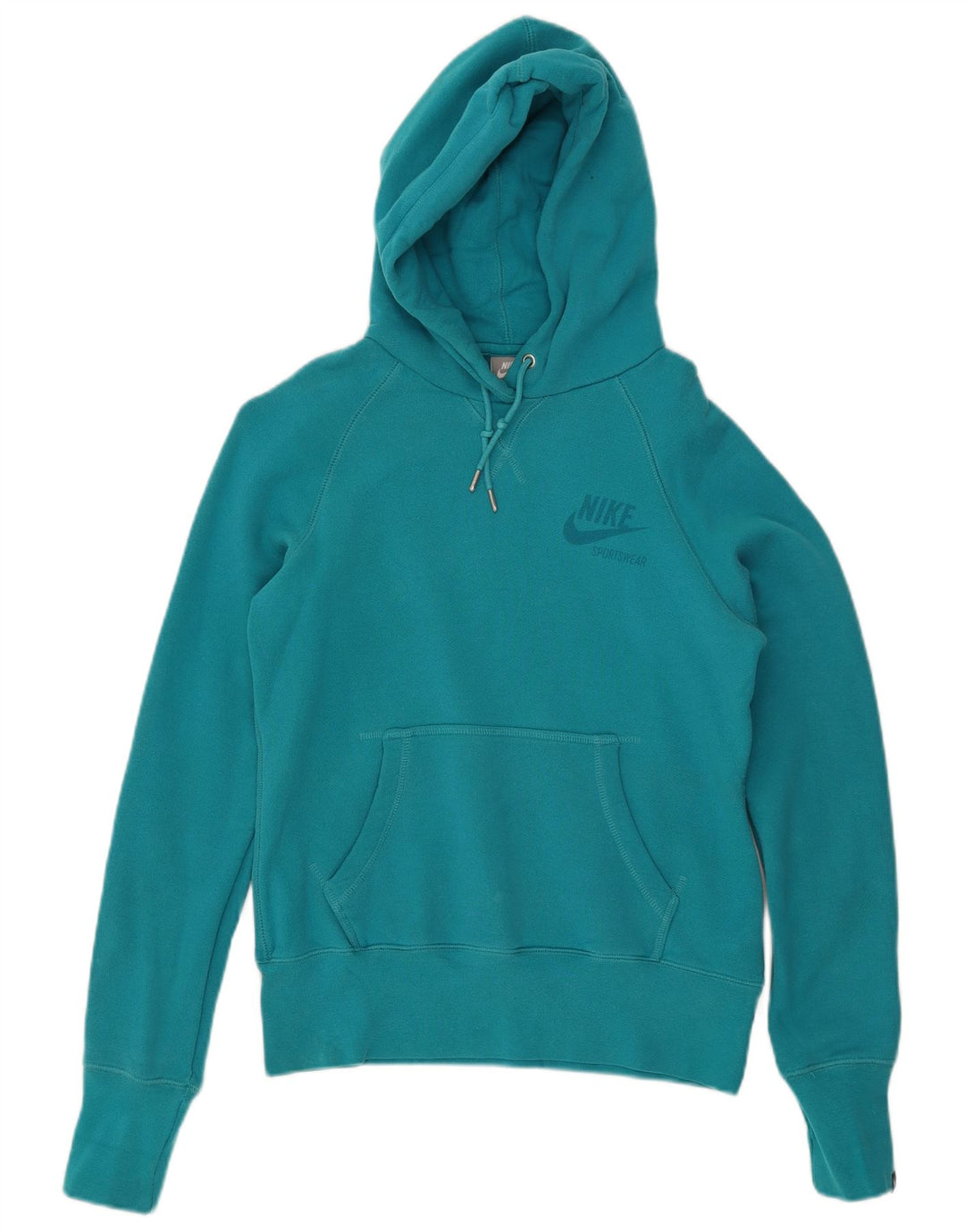 Damski sweter z kapturem Nike UK 12, średni niebieski, bawełniany