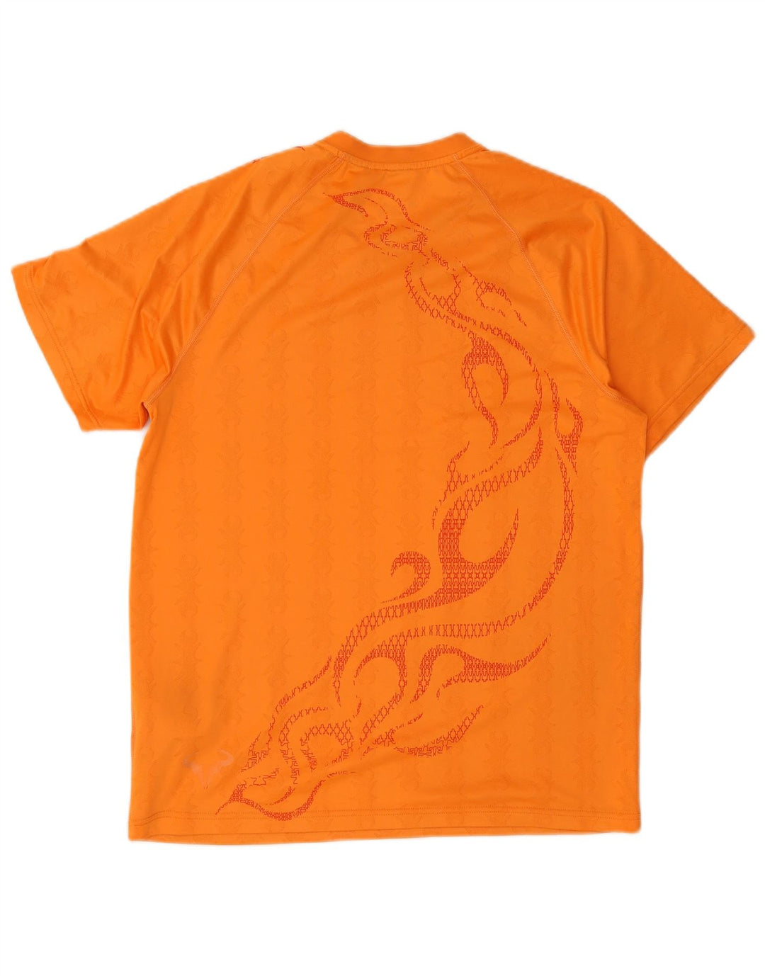T-shirt męski Nike, średni, pomarańczowy, poliestrowy wzór paisley