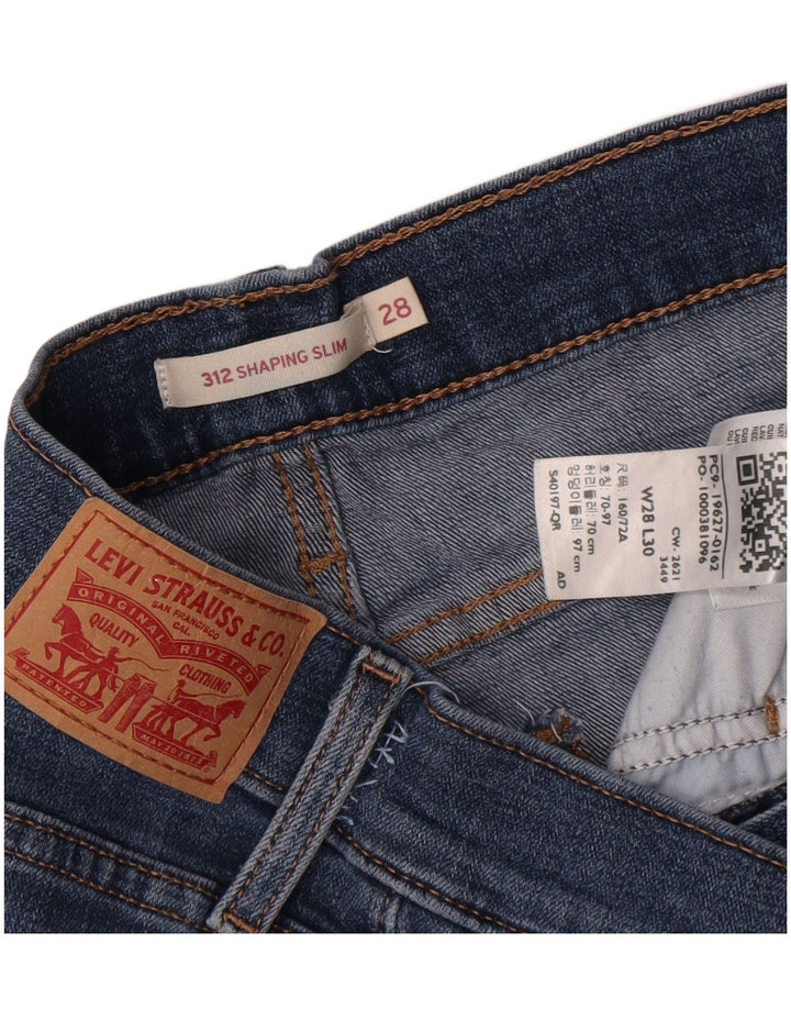 Damskie jeansy Levi's 312 Shaping W28 L30 Niebieskie
