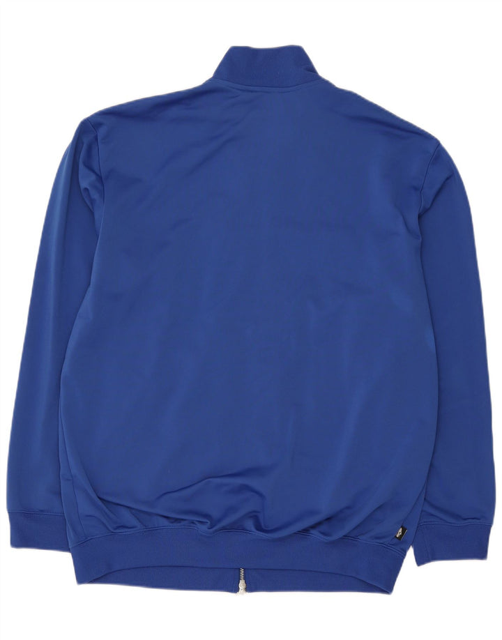 NIKE Mens Tracksuit Top Jacket Large Blue Polyester