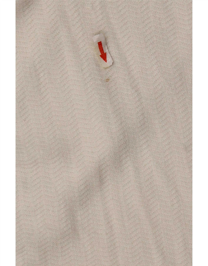 Damski top Zara z długim rękawem, UK 18 XL, biała jodełka