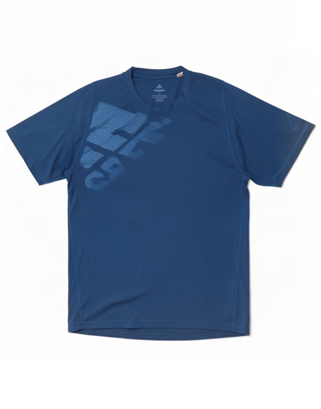 Adidas Męska koszulka Climalite Graphic Top, duża, niebieska