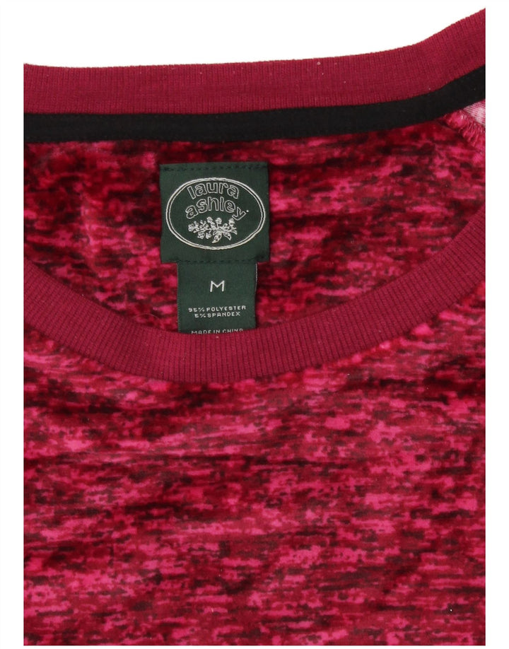 Damski top Laura Ashley z długim rękawem, UK 14, średni różowy poliester