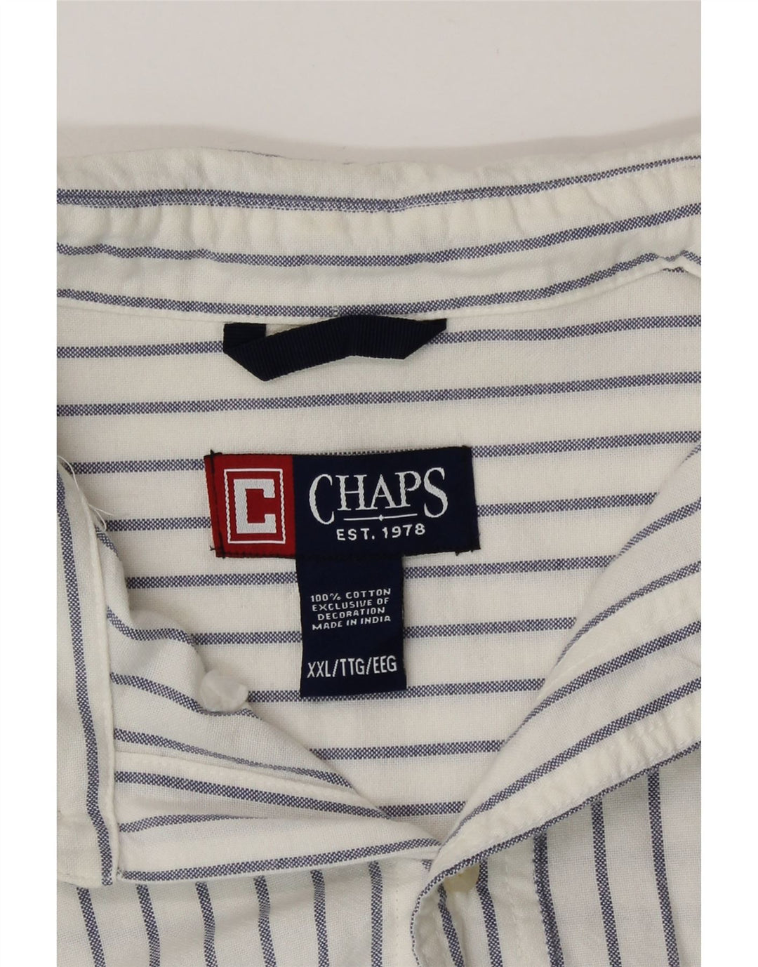 Koszula męska Chaps 2XL, bawełniana w białe prążki