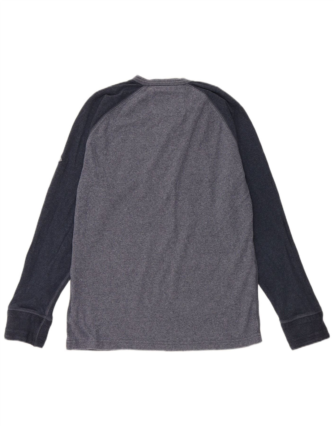 Superdry męski top z długim rękawem, XL, niebieski, bawełniany z blokami kolorów