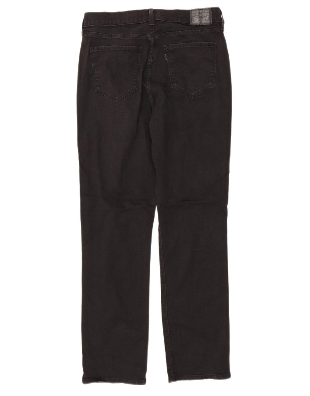 Damskie jeansy proste LEVI'S o klasycznym kroju US 10, duże, W32 L31, czarne