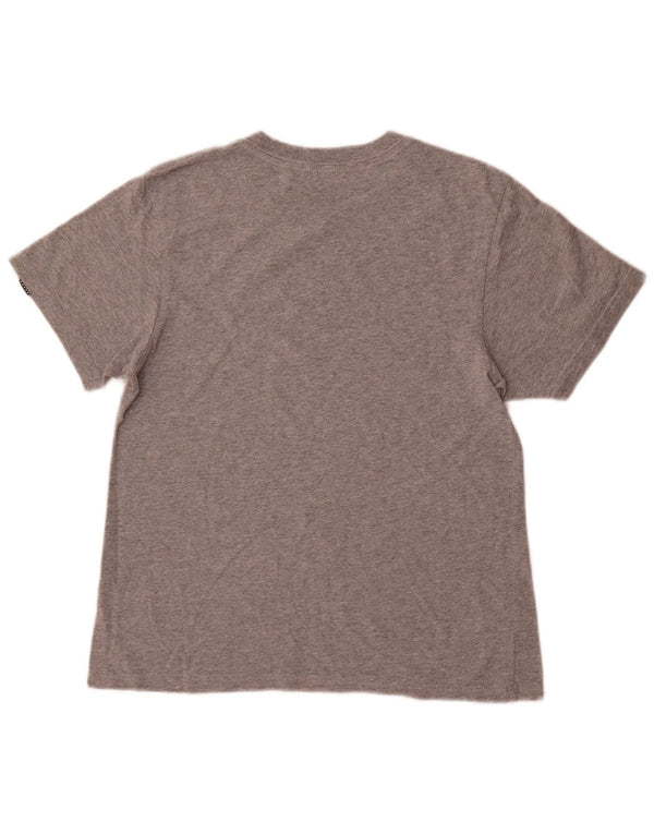 Chłopięcy T-shirt z grafiką Vans na 12-13 lat, duży, szary, bawełniany w plamki