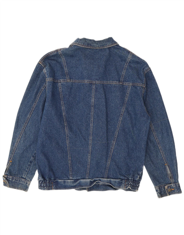 Vintage męska kurtka dżinsowa IT 48, średnia niebieska bawełna