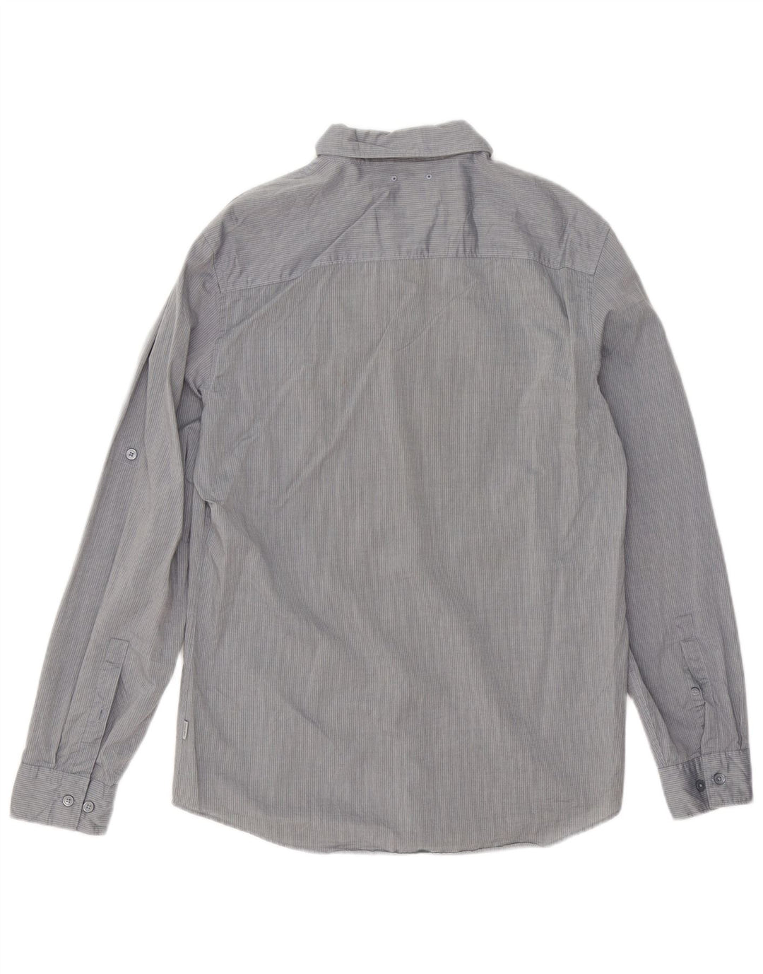 Koszula męska Calvin Klein Slim Fit Średnioszara, bawełniana w prążki