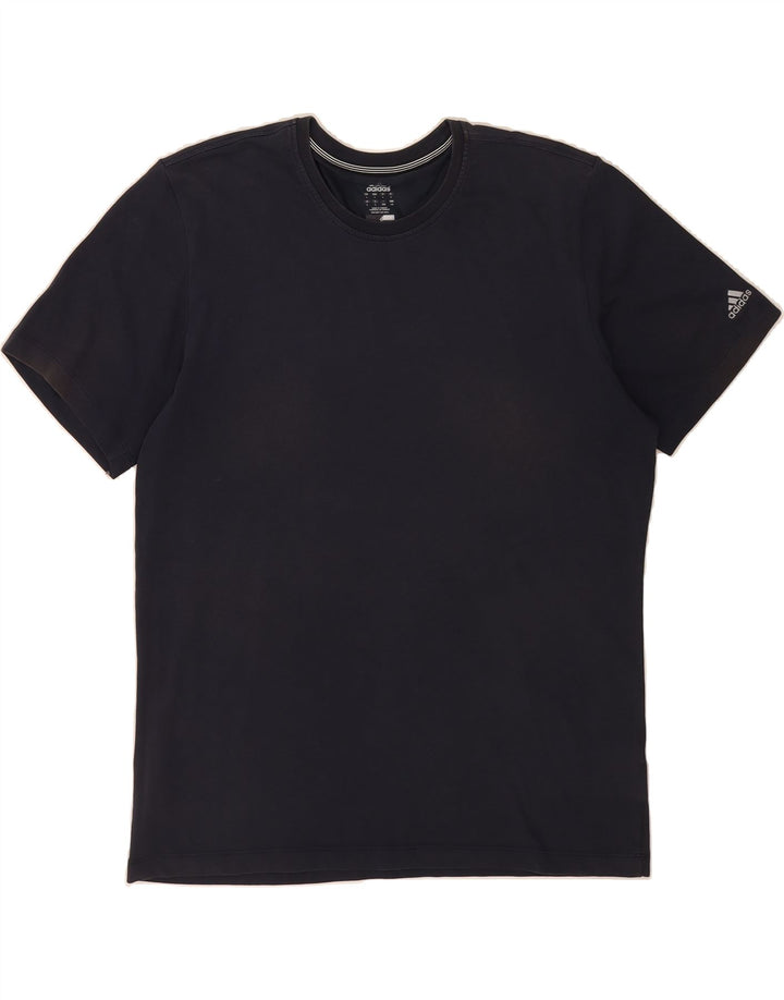 ADIDAS Mens Clima 365 T-Shirt Top Large Navy Blue Vintage Adidas and Second-Hand Adidas from Messina Hembry 