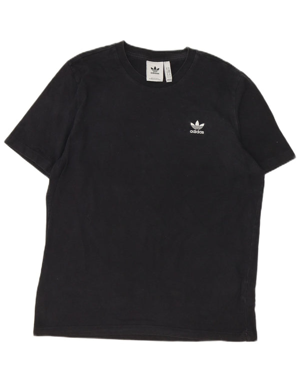 Adidas Męski T-shirt Top Średni Czarny Bawełniany