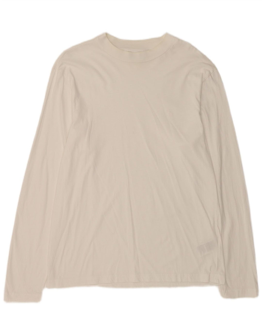 Męski top Calvin Klein z długim rękawem XL, biała bawełna