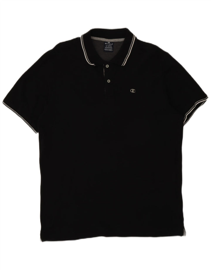 Męska koszulka polo Champion XL, czarna, bawełniana