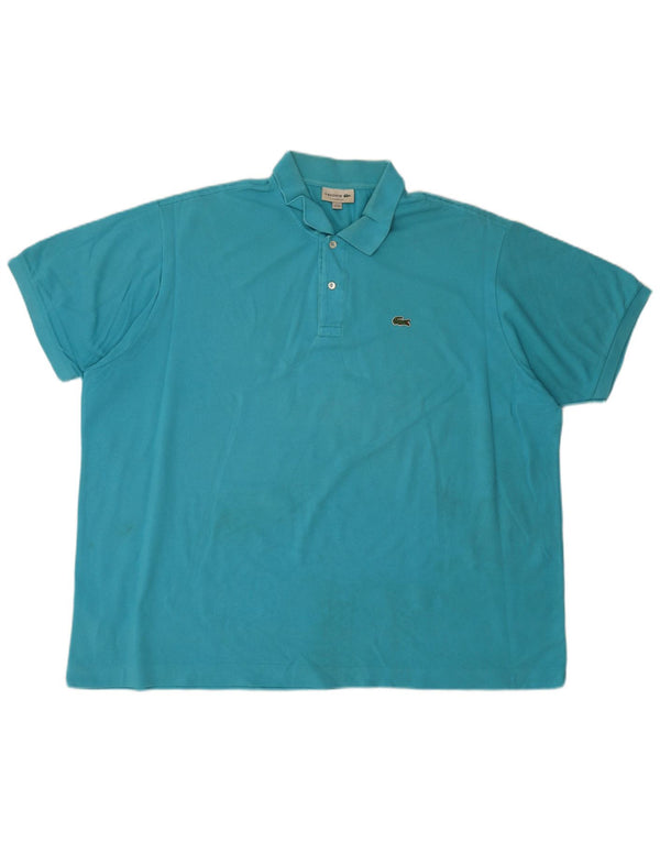 Męska koszulka polo Lacoste o klasycznym kroju, rozmiar 10, 5XL, niebieska, bawełniana
