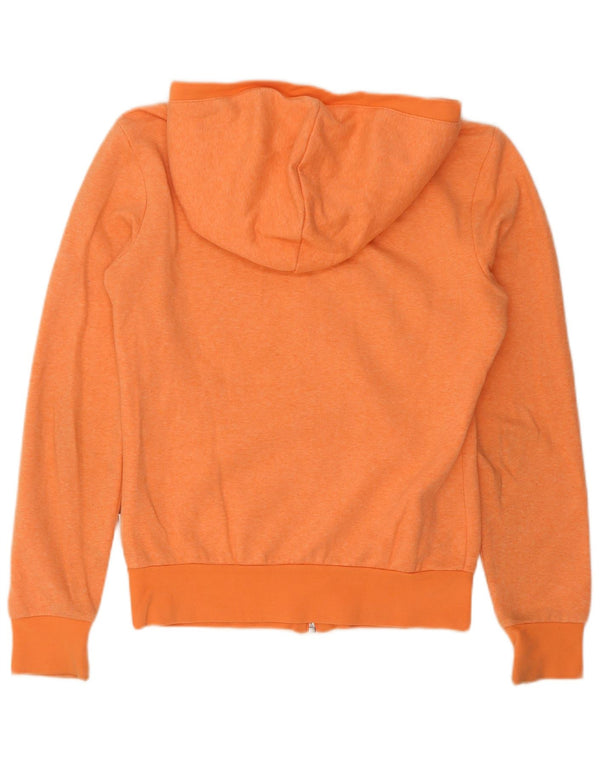 Damski sweter z kapturem i zamkiem błyskawicznym Adidas UK 8, mały, pomarańczowy, bawełniany