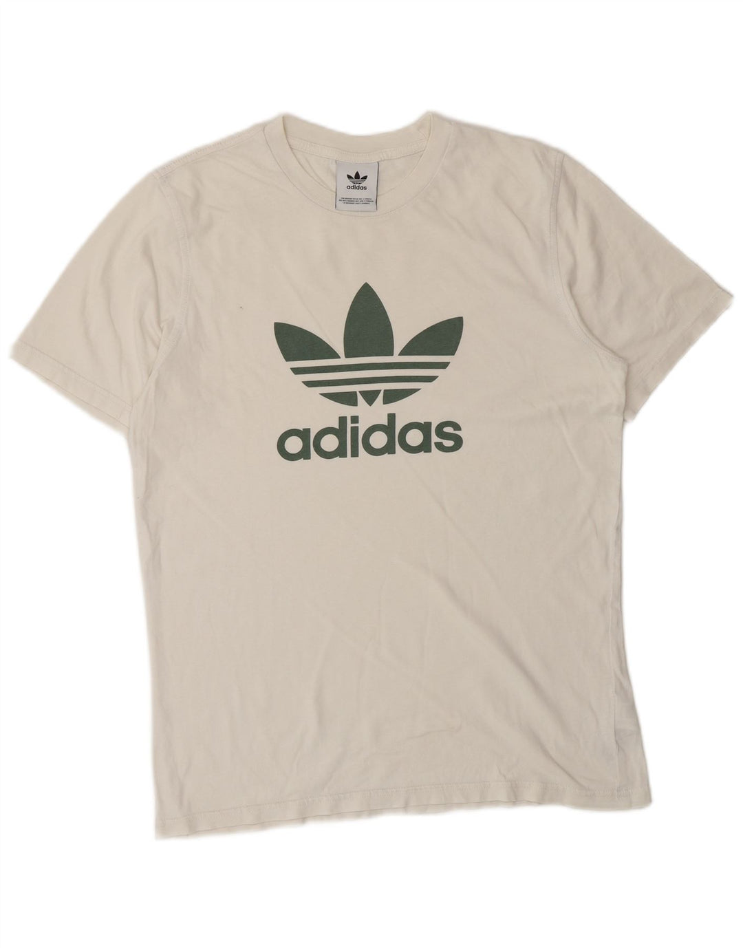 Męska koszulka z grafiką Adidas, średnia, biała bawełna