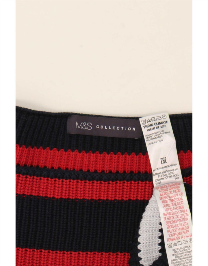 Marks & Spencer Damski sweter z dekoltem w łódkę, UK 14, średni, wielokolorowy