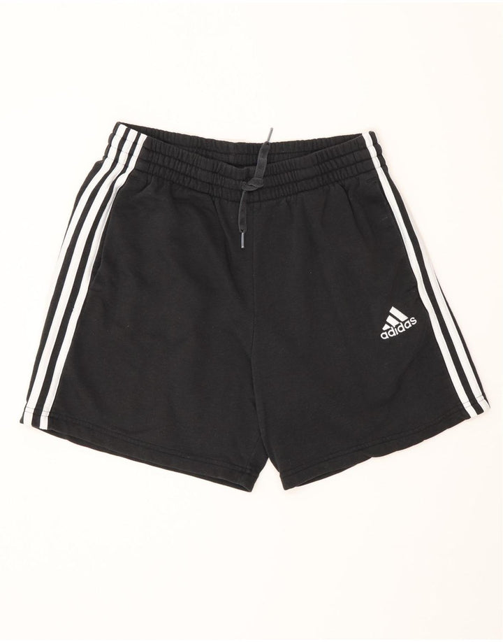 Męskie spodenki sportowe Adidas, średnie czarne, bawełniane