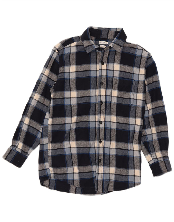 Męska koszula flanelowa Gap XS w niebieską kratę, bawełniana