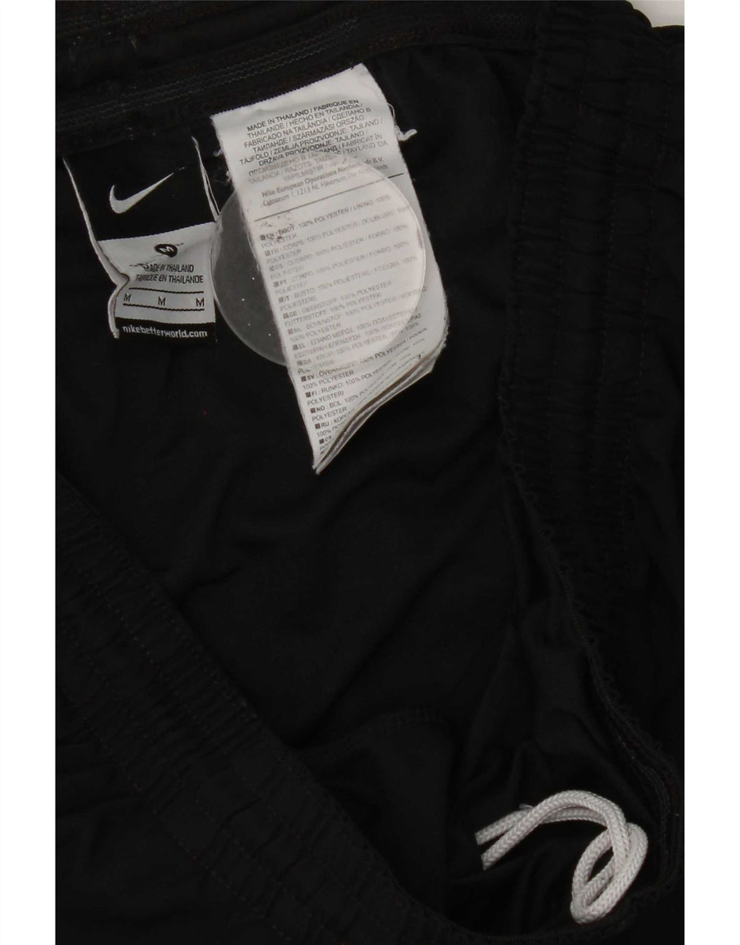 Męskie spodenki sportowe Nike, średni czarny poliester