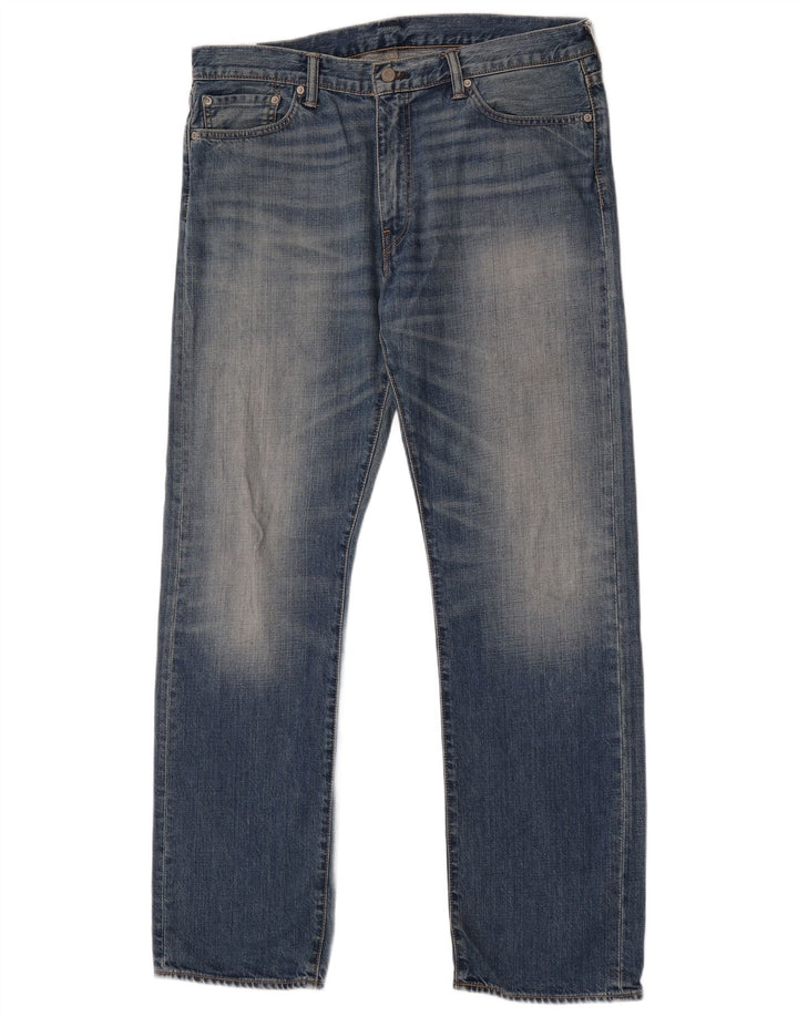 Męskie jeansy Levi's 504 Straight W36 L34 Niebieskie bawełniane