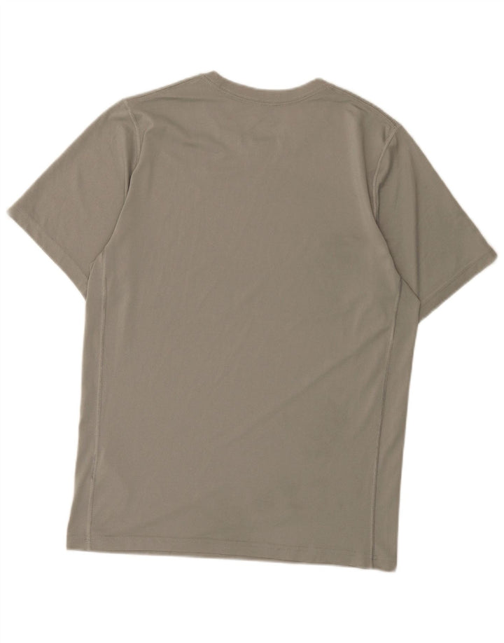 Męski T-shirt Nike Dri Fit, mały, szary, poliestrowy