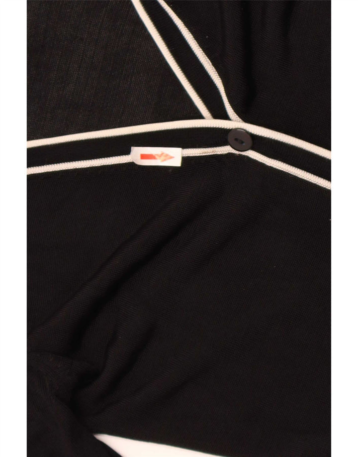 Sweter damski Zara UK 12, średni czarny, wiskozowy blok kolorów